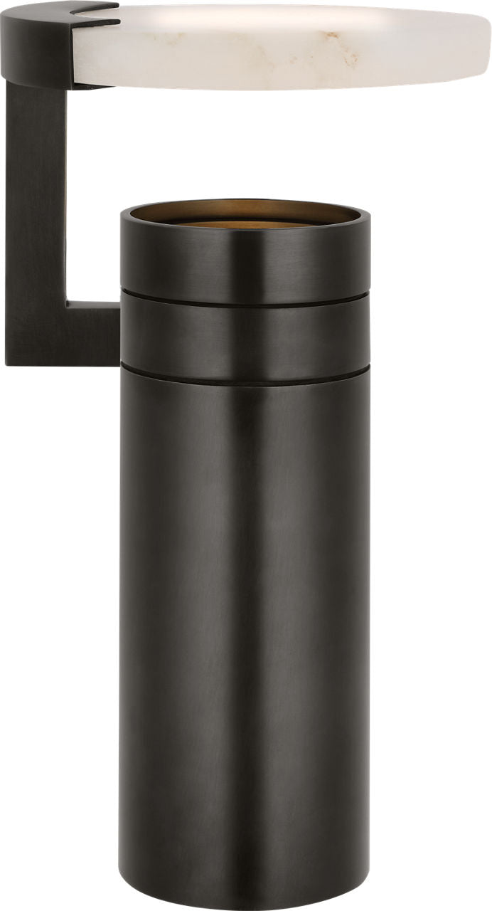 Melange 9" Rechargeable Floating Disc Accent Lamp | Bronze | Alabaster