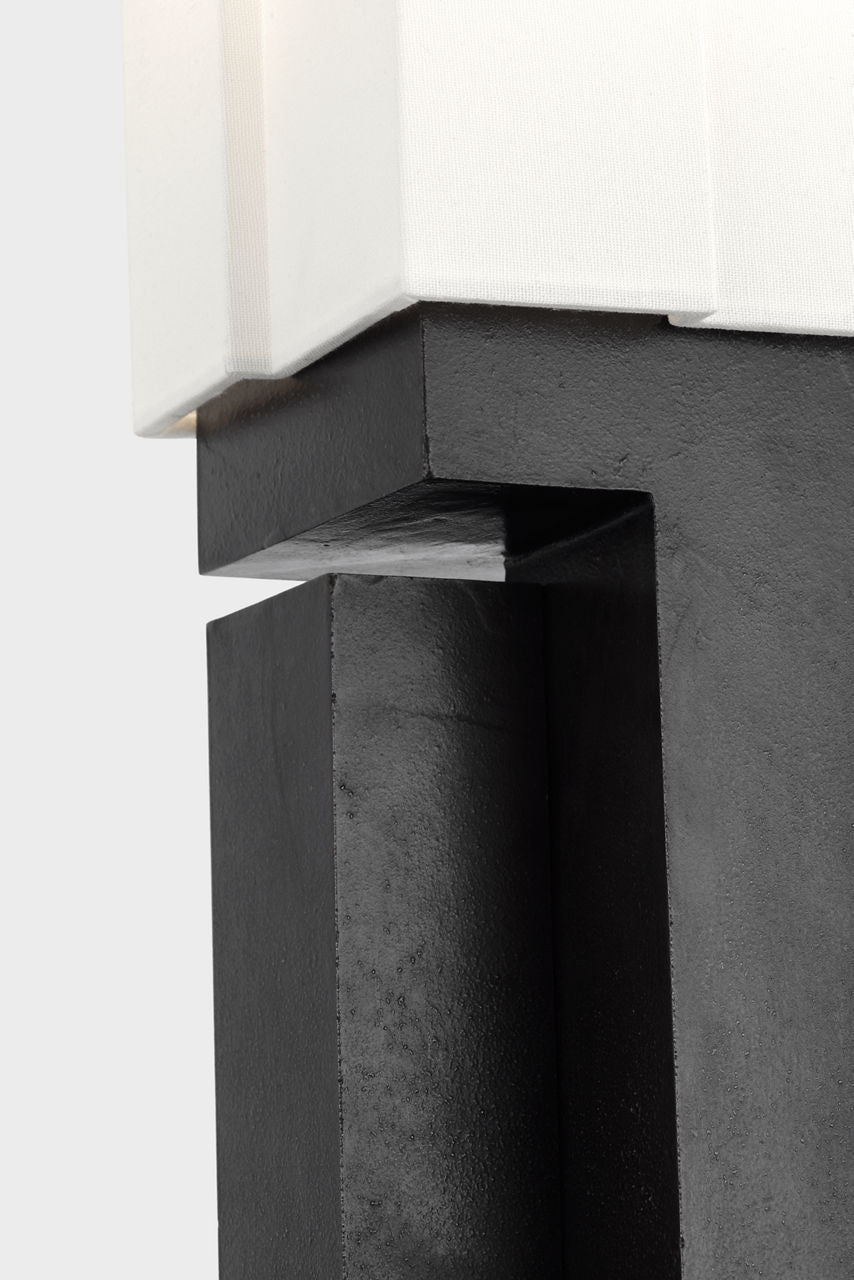 Nucleo 27" Table Lamp | Museum Black | Linen Shade