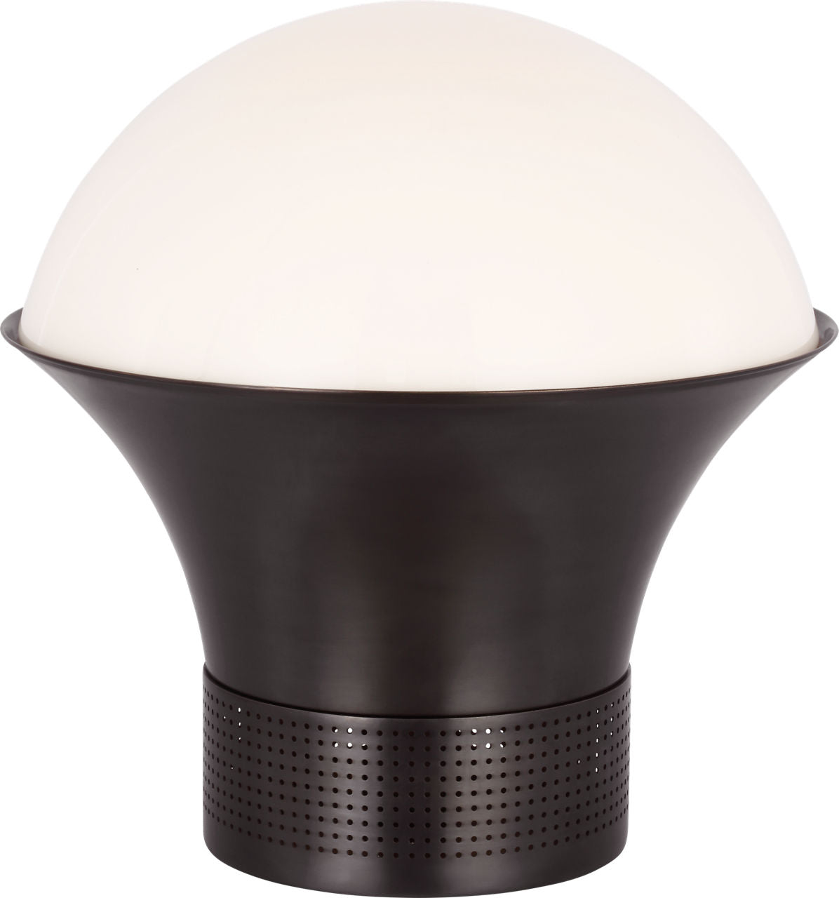 Precision Accent Table Lantern | Bronze | White Glass