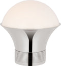Precision Accent Table Lantern | Polished Nickel | White Glass