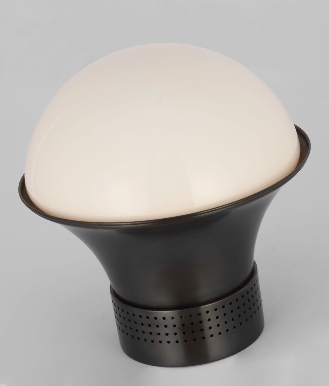 Precision Medium Table Lantern | Bronze | White Glass