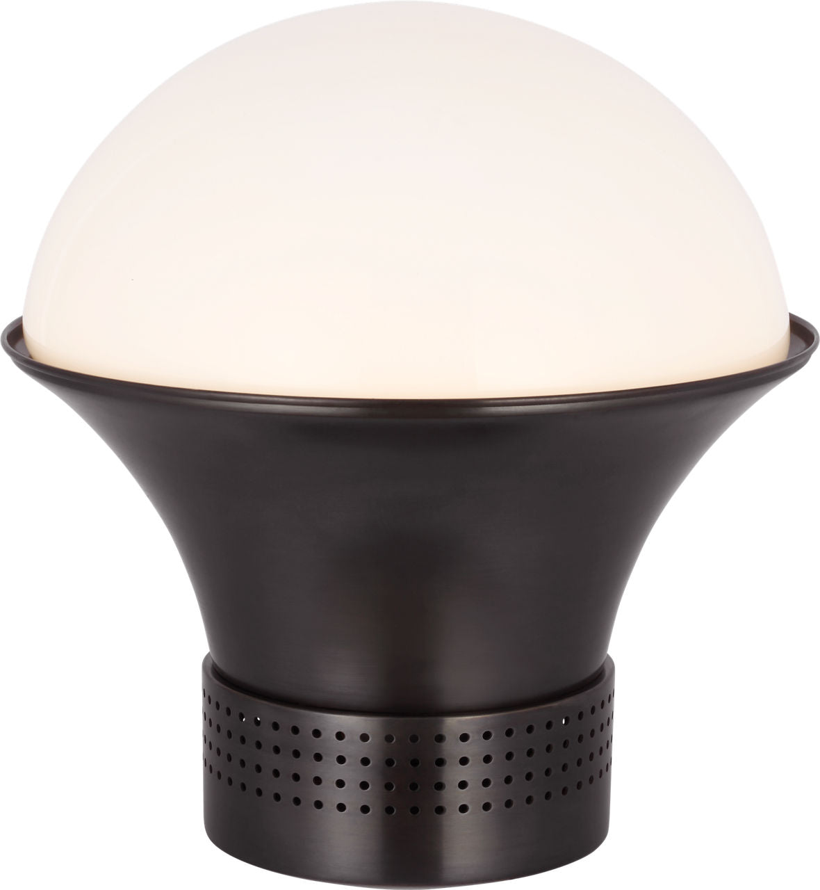 Precision Medium Table Lantern | Bronze | White Glass