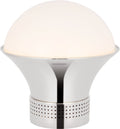 Precision Medium Table Lantern | Polished Nickel | White Glass