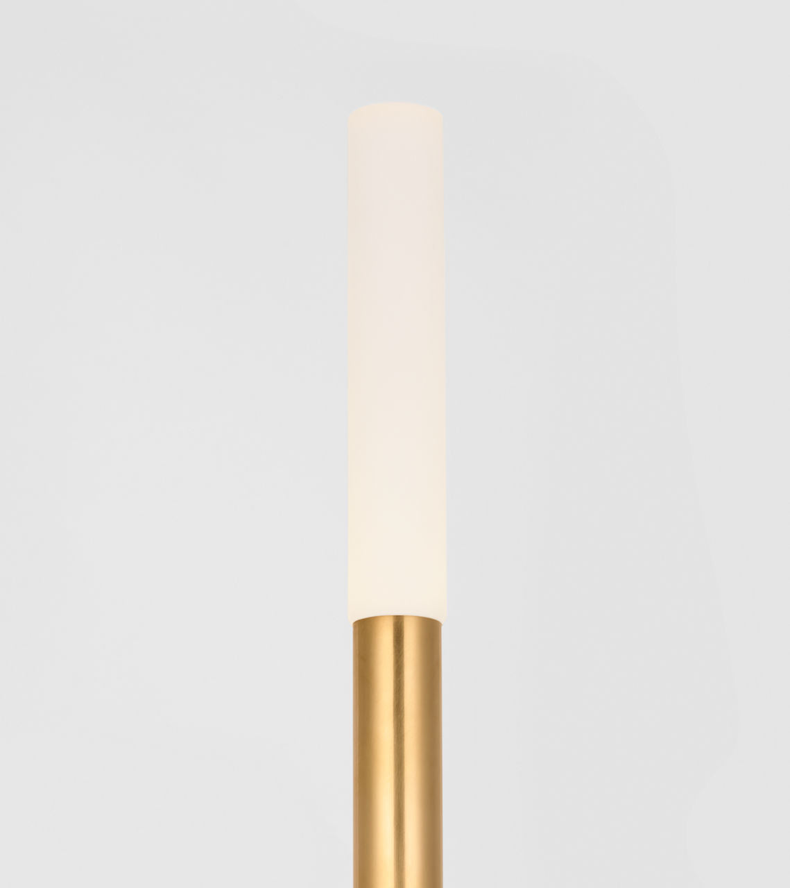 Rousseau 20" Table Lamp | Antique-Burnished Brass | Etched Crystal
