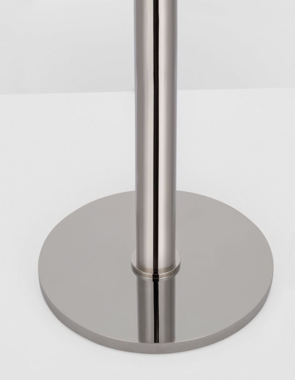 Rousseau 20" Table Lamp | Polished Nickel | Etched Crystal