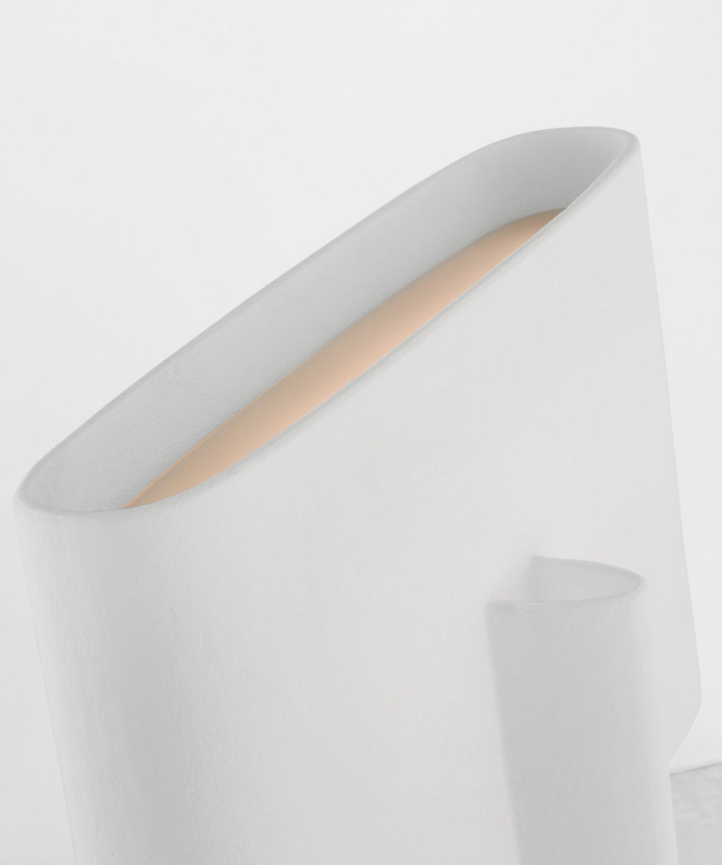 Lotura 17" Intersecting Table Lamp | Museum White