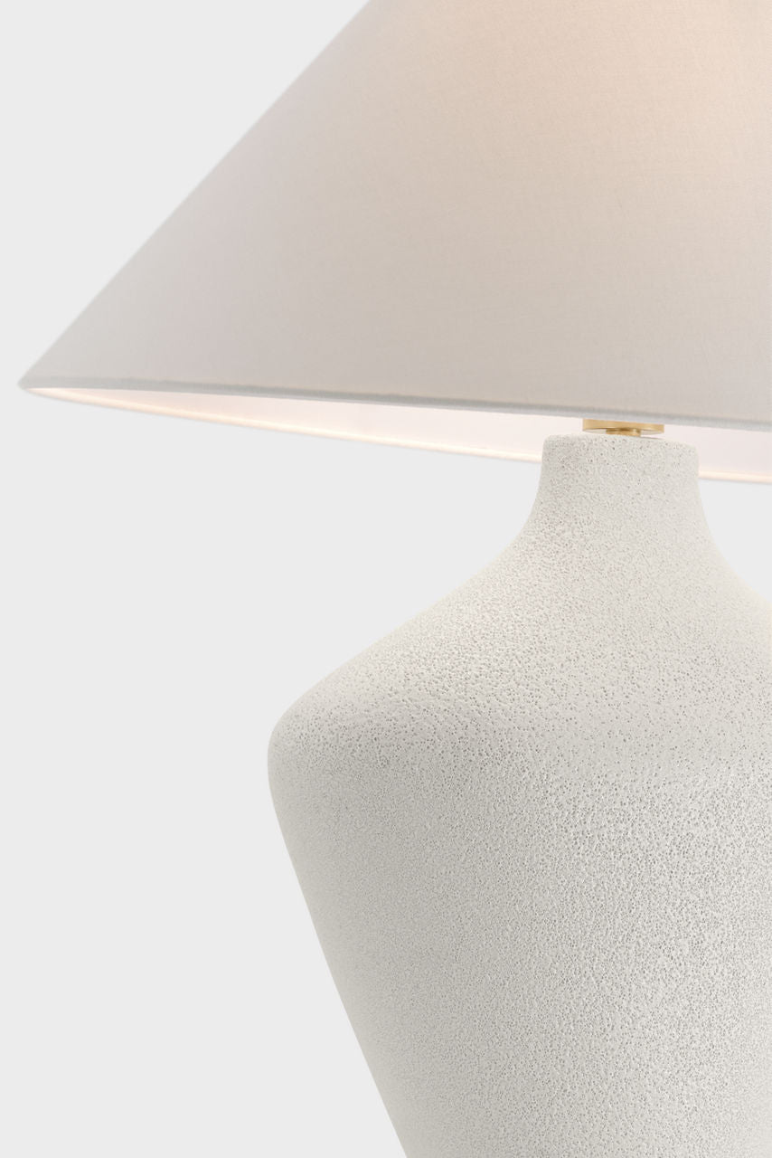 Rohs Extra Large Table Lamp | Porous White | Linen Shade