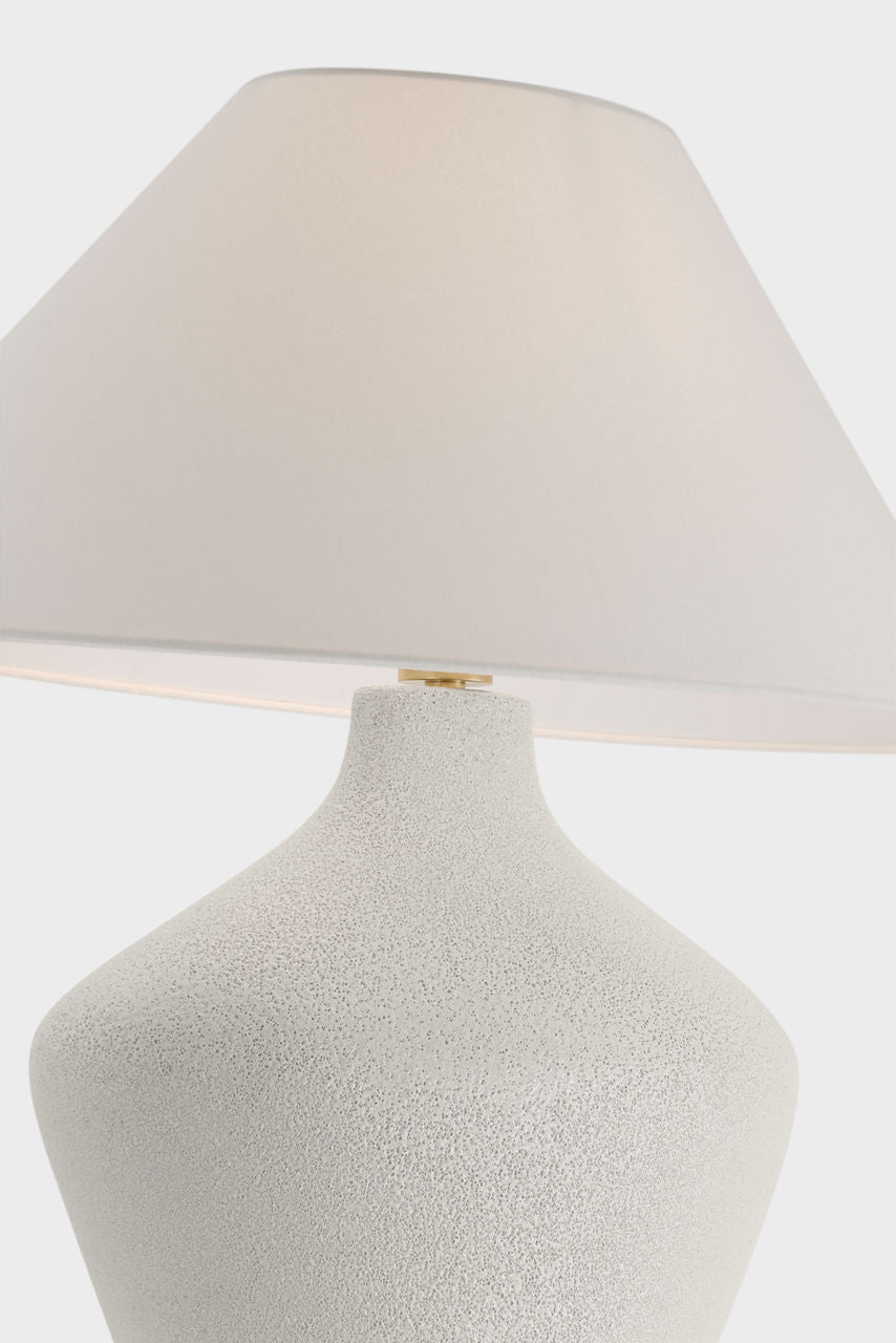 Rohs Extra Large Table Lamp | Porous White | Linen Shade