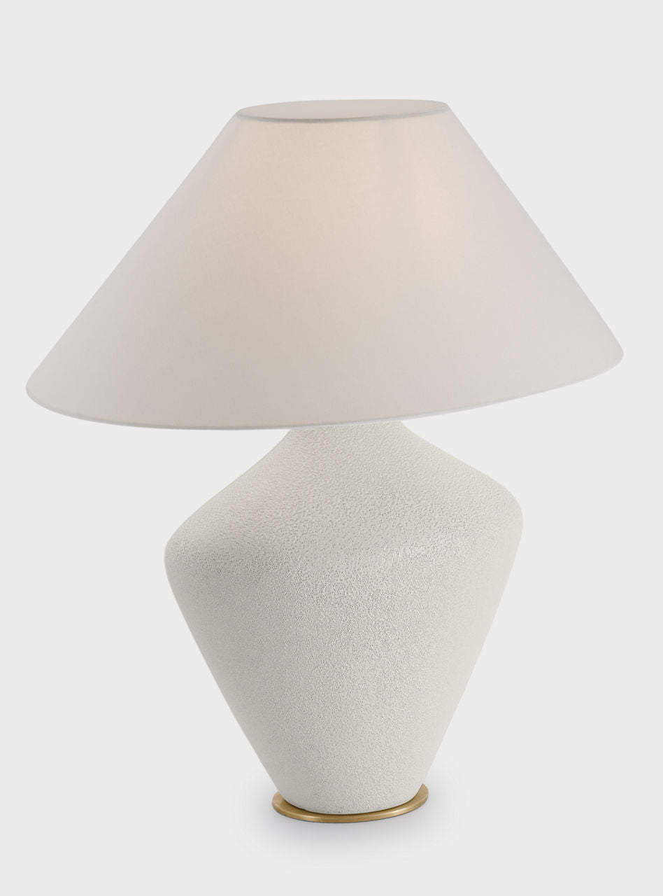 Rohs Extra Large Table Lamp | Porous White | Linen Shade