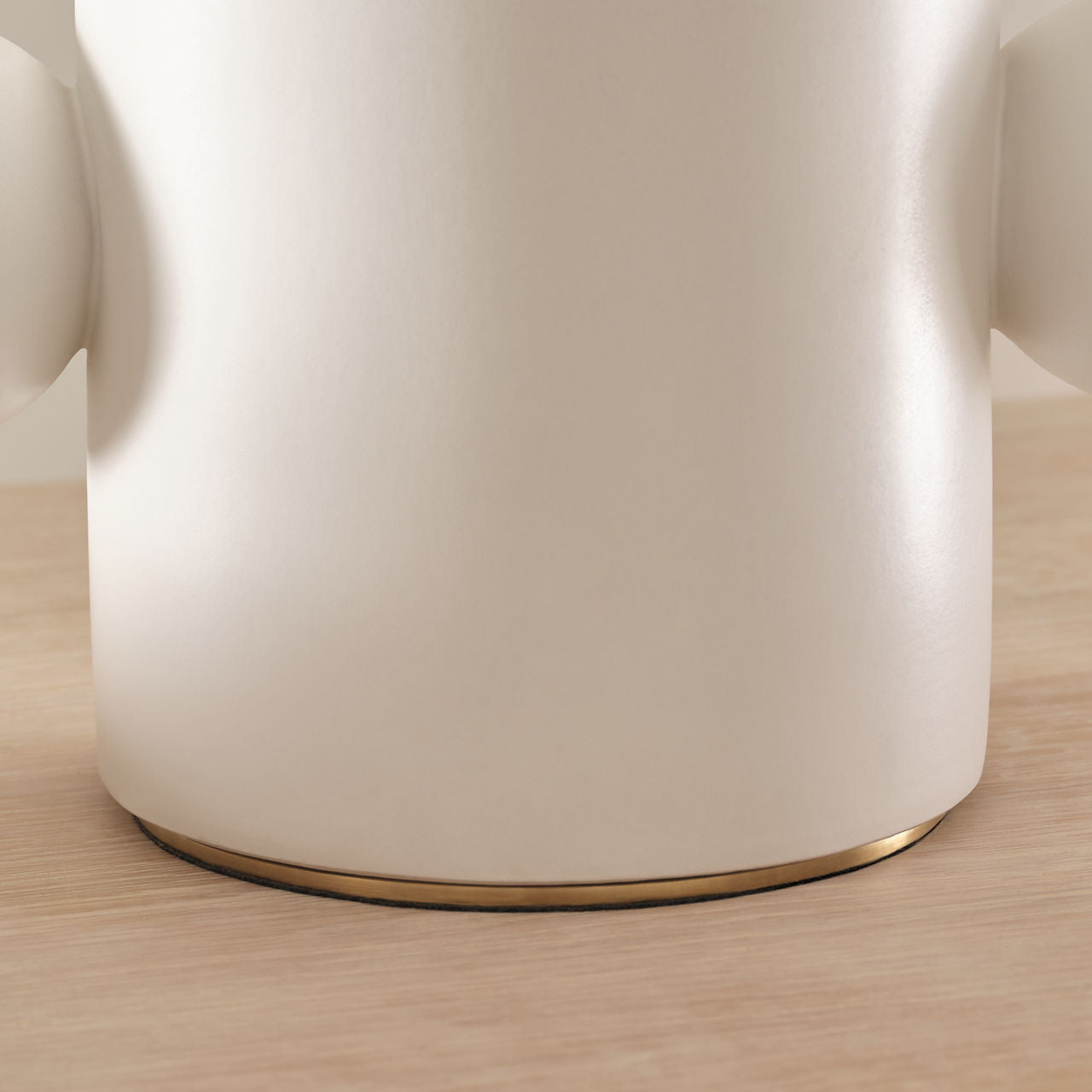 Tiglia Low Table Lamp | Plaster White | Linen Shade
