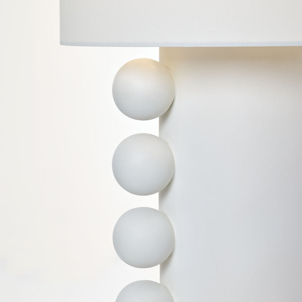 Tiglia Tall Table Lamp | Plaster White | Linen Shade