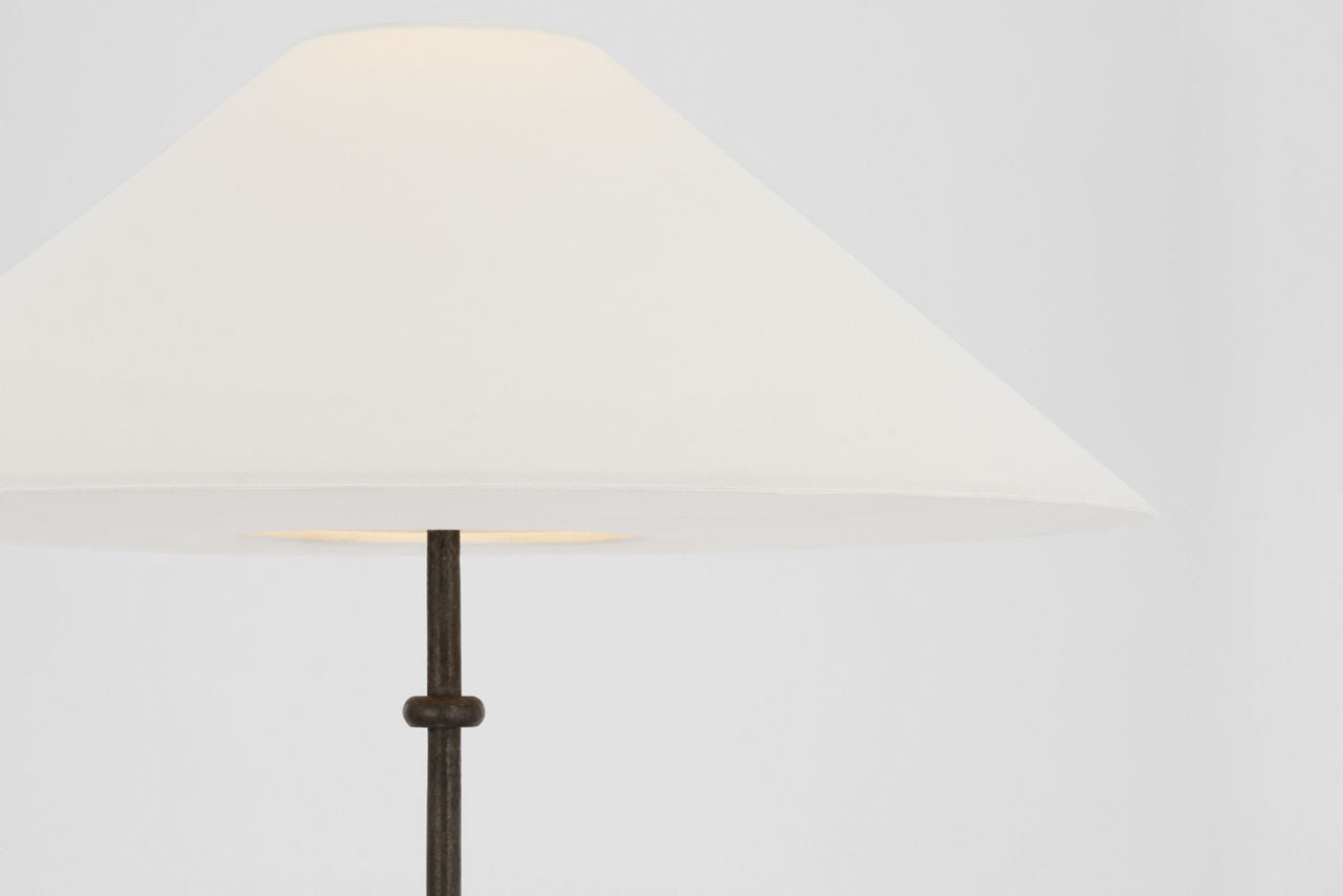 Zealous 30" Table Lamp | Garden Bronze | Linen Shade