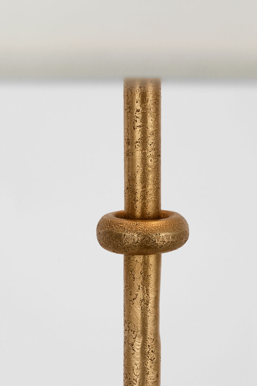 Zealous 30" Table Lamp | Museum Brass | Linen Shade