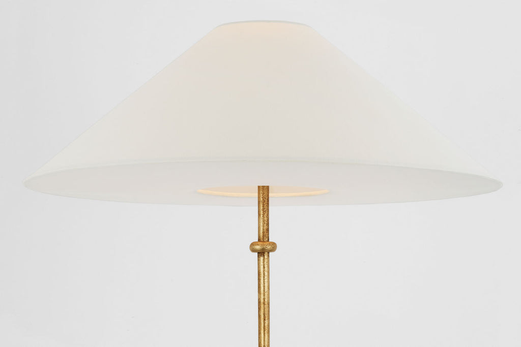 Zealous 30" Table Lamp | Museum Gild | Linen Shade