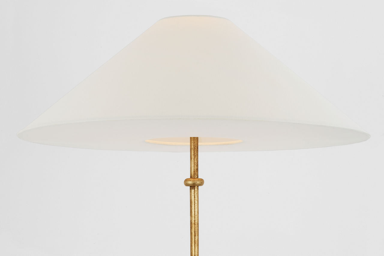 Zealous 30" Table Lamp | Museum Gild | Linen Shade