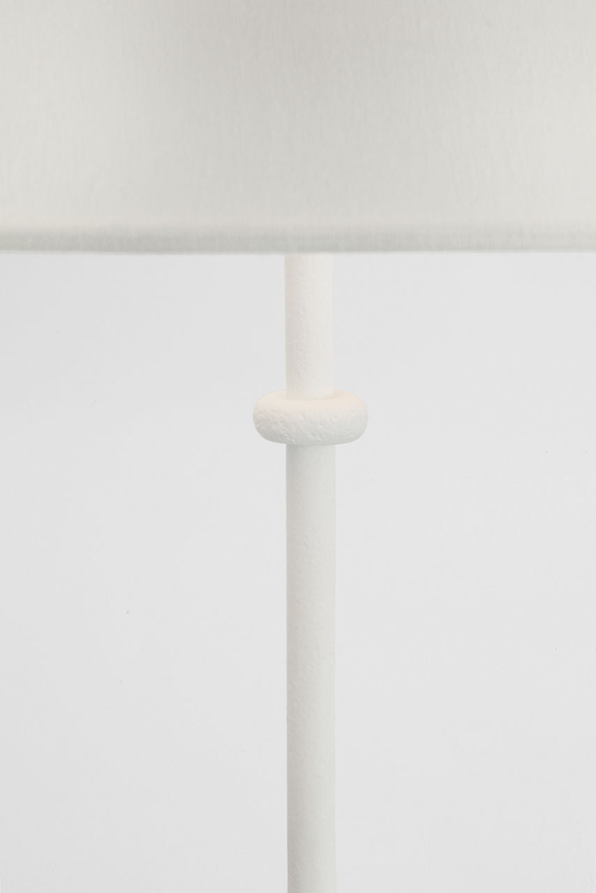 Zealous 30" Table Lamp | Museum White | Linen Shade