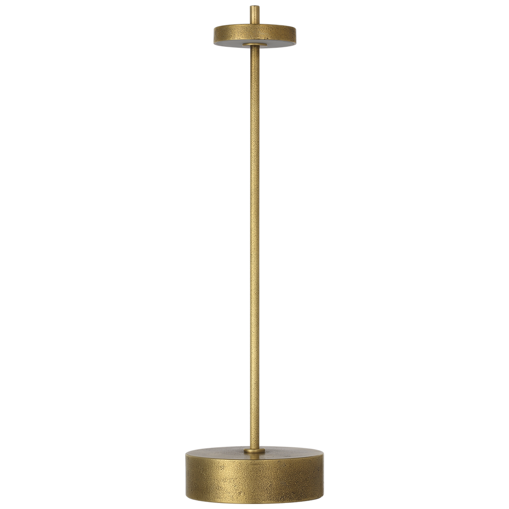 Sene 12" Rechargeable Table Lamp | Museum Brass