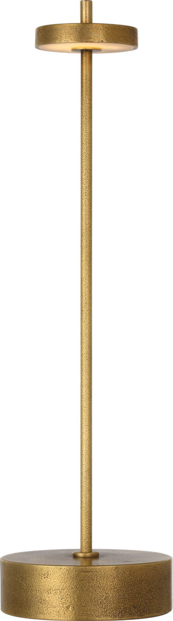 Sene 12" Rechargeable Table Lamp | Museum Brass