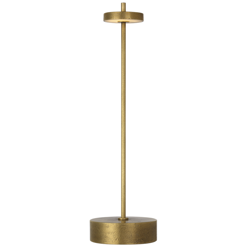 Sene 12" Rechargeable Table Lamp | Museum Brass