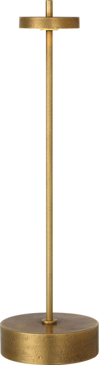 Sene 12" Rechargeable Table Lamp | Museum Brass