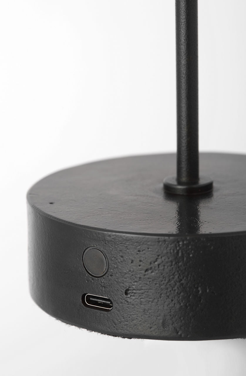 Sene 12" Rechargeable Table Lamp | Museum Bronze