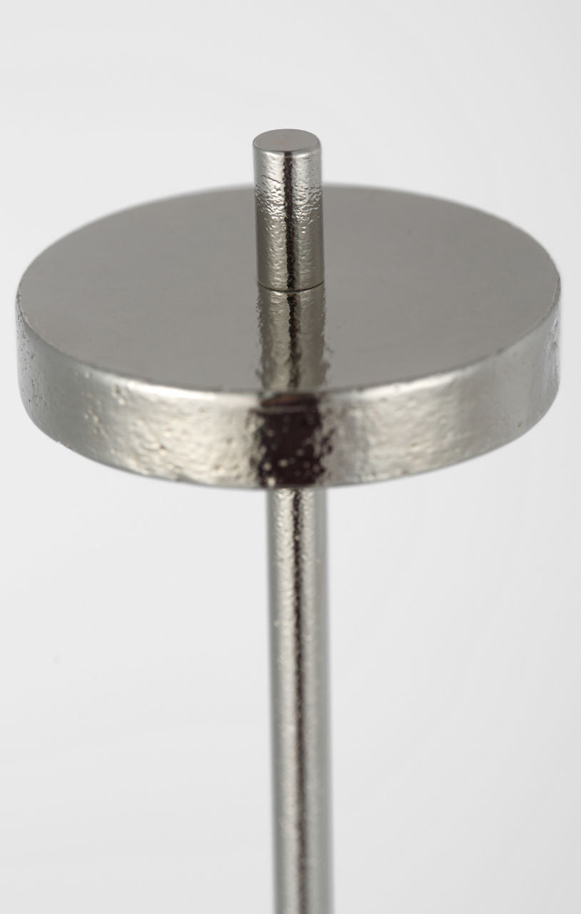 Sene 12" Rechargeable Table Lamp | Museum Nickel