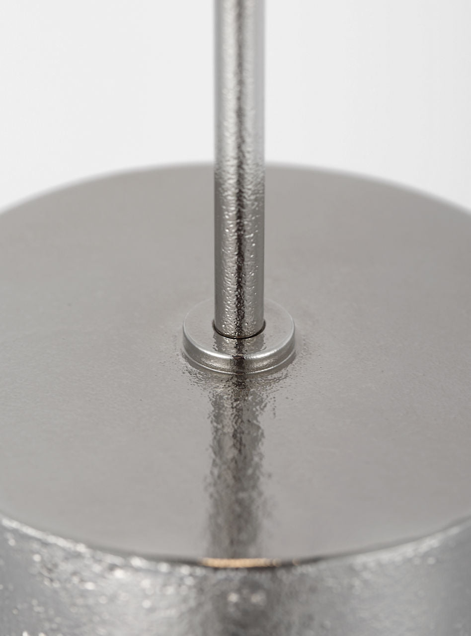 Sene 12" Rechargeable Table Lamp | Museum Nickel
