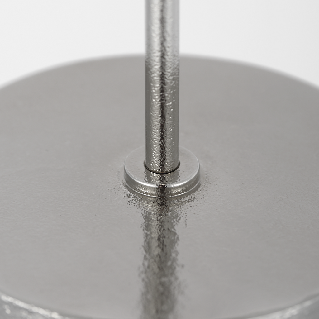 Sene 12" Rechargeable Table Lamp | Museum Nickel