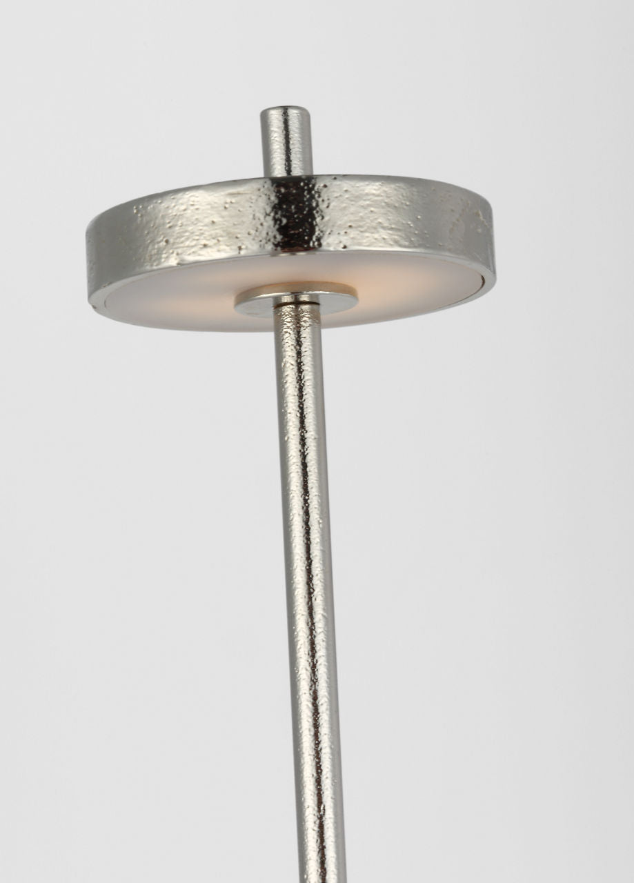 Sene 12" Rechargeable Table Lamp | Museum Nickel