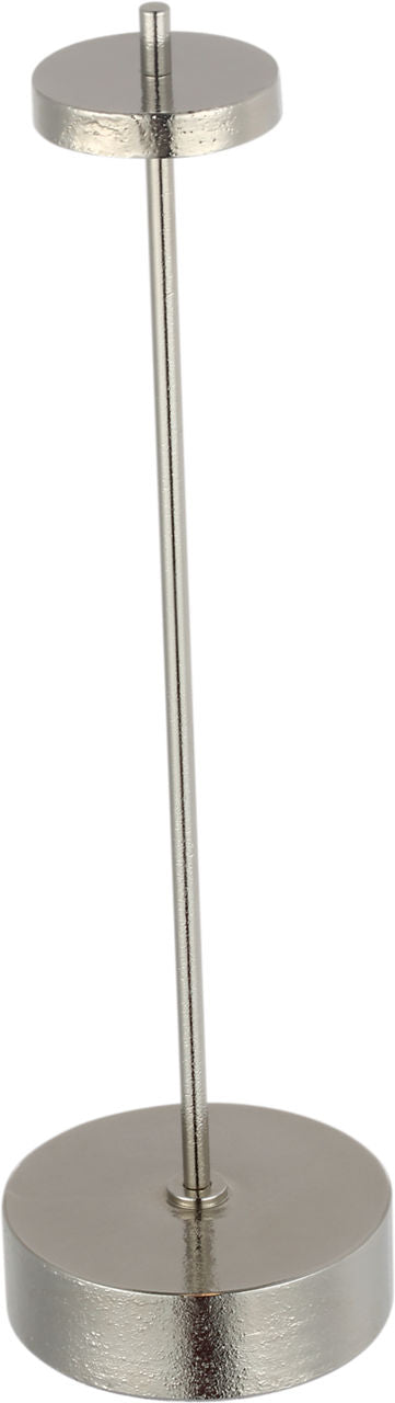 Sene 12" Rechargeable Table Lamp | Museum Nickel