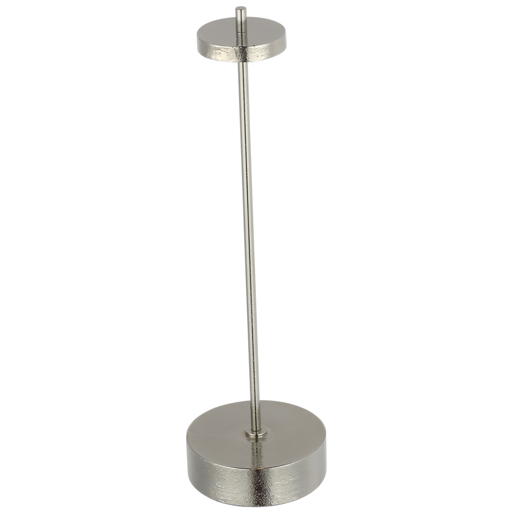 Sene 12" Rechargeable Table Lamp | Museum Nickel
