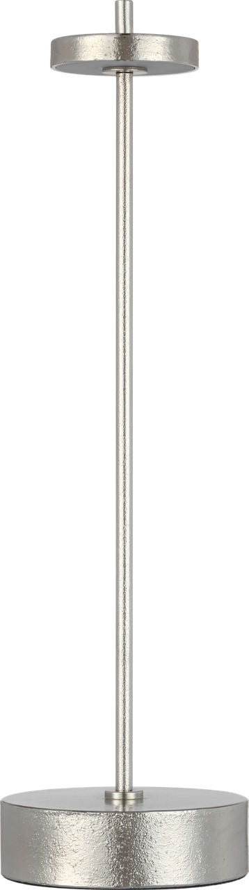 Sene 12" Rechargeable Table Lamp | Museum Nickel