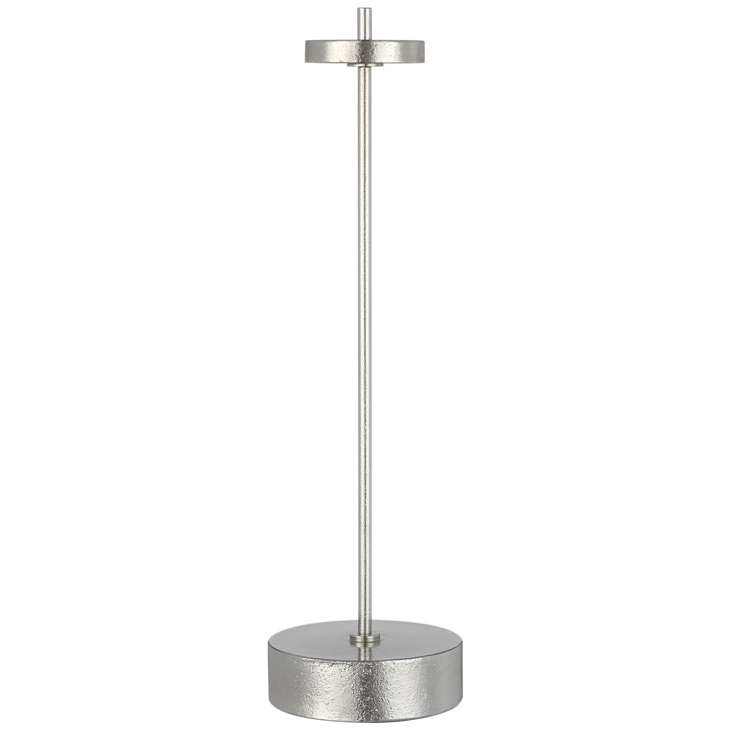 Sene 12" Rechargeable Table Lamp | Museum Nickel