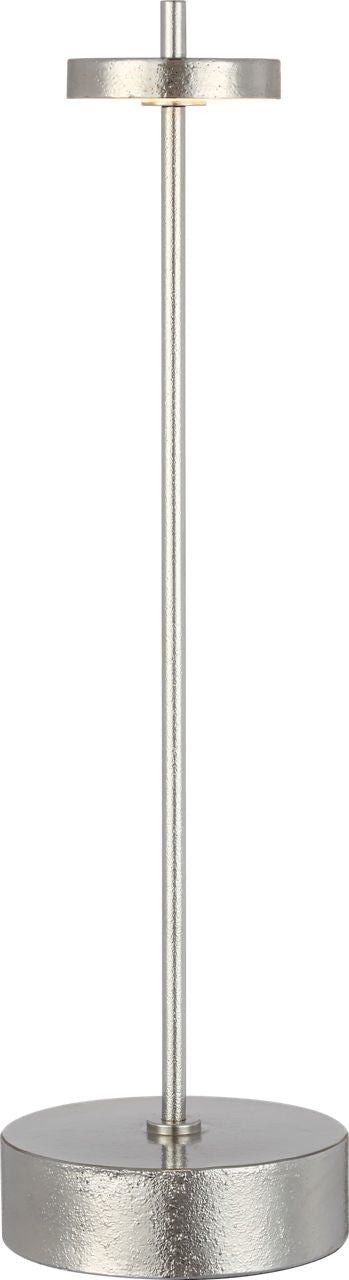 Sene 12" Rechargeable Table Lamp | Museum Nickel