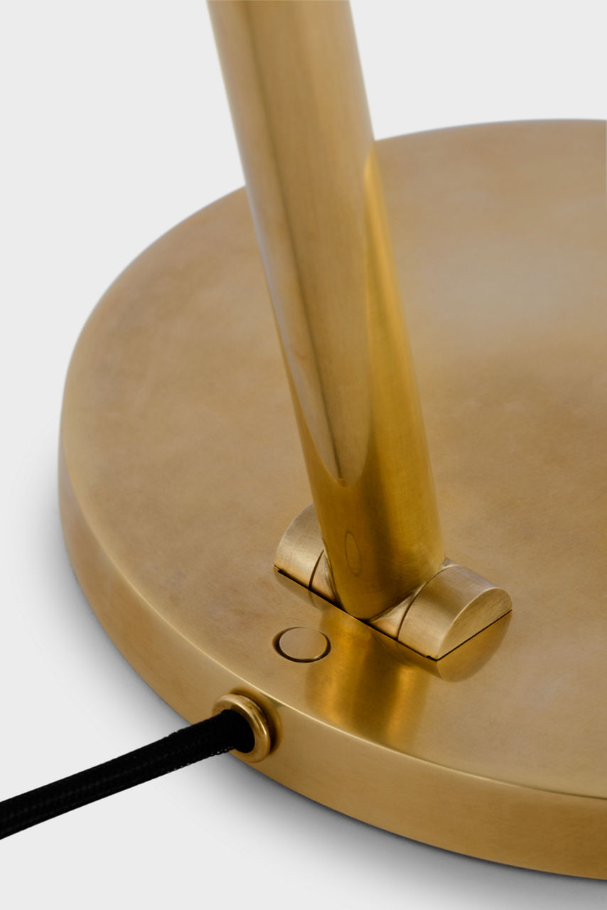 Cona Desk Lamp | Antique-Burnished Brass