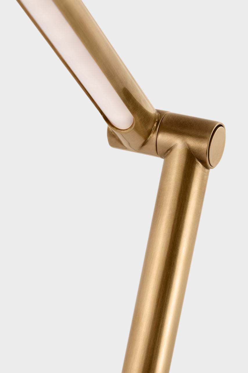 Cona Desk Lamp | Antique-Burnished Brass