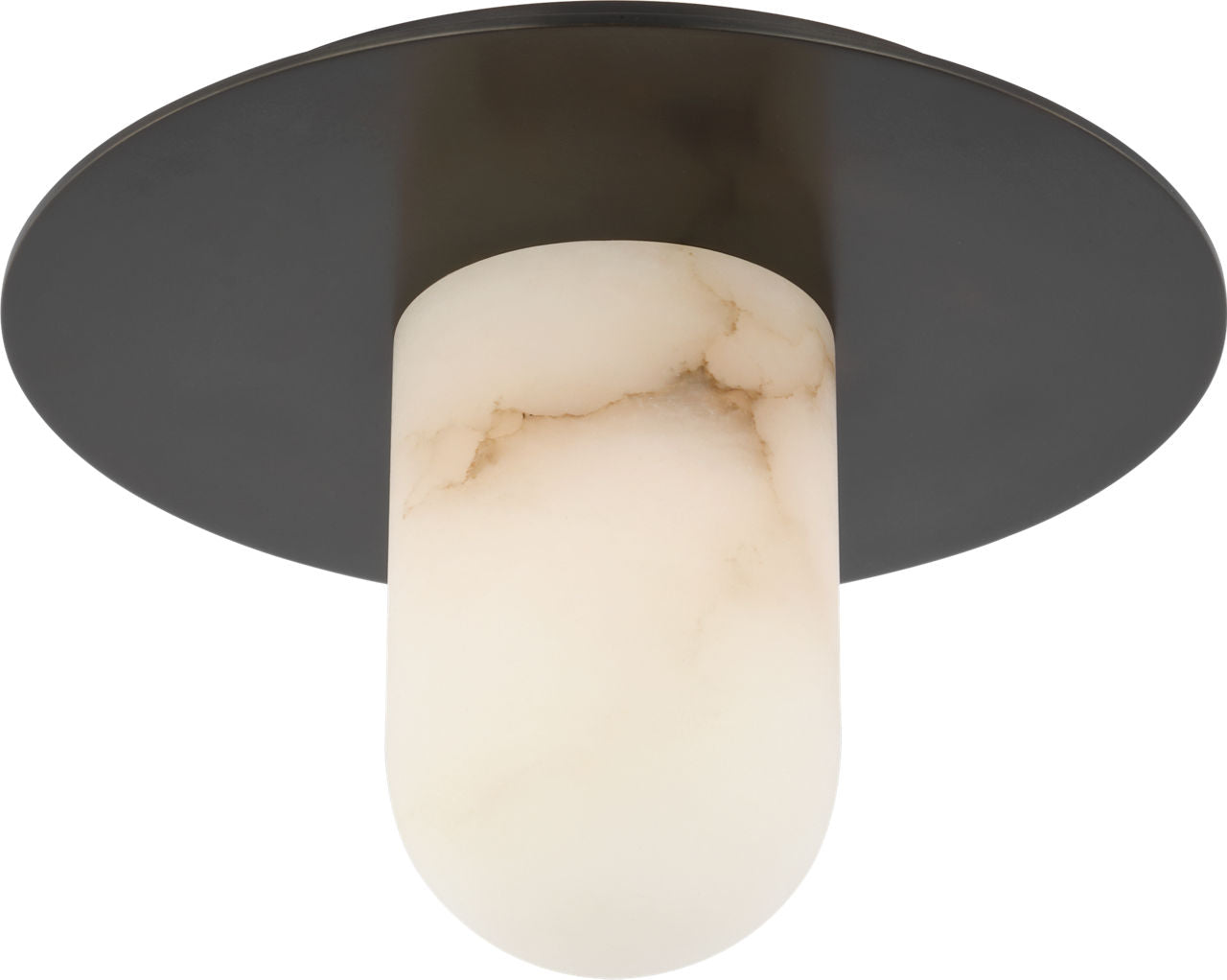 Fosse 8" Flush Mount | Bronze | Alabaster