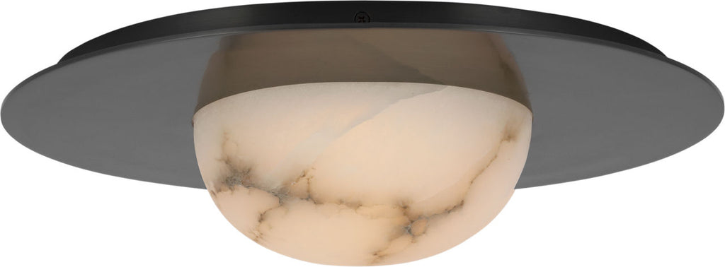 Fosse 15" Flush Mount | Bronze | Alabaster