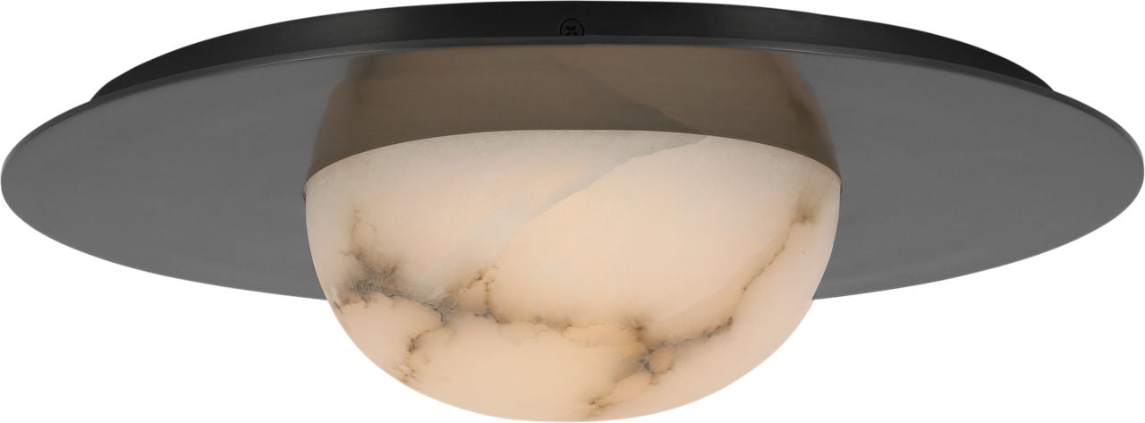 Fosse 15" Flush Mount | Bronze | Alabaster