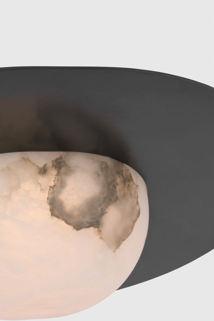 Fosse 21" Flush Mount | Bronze | Alabaster