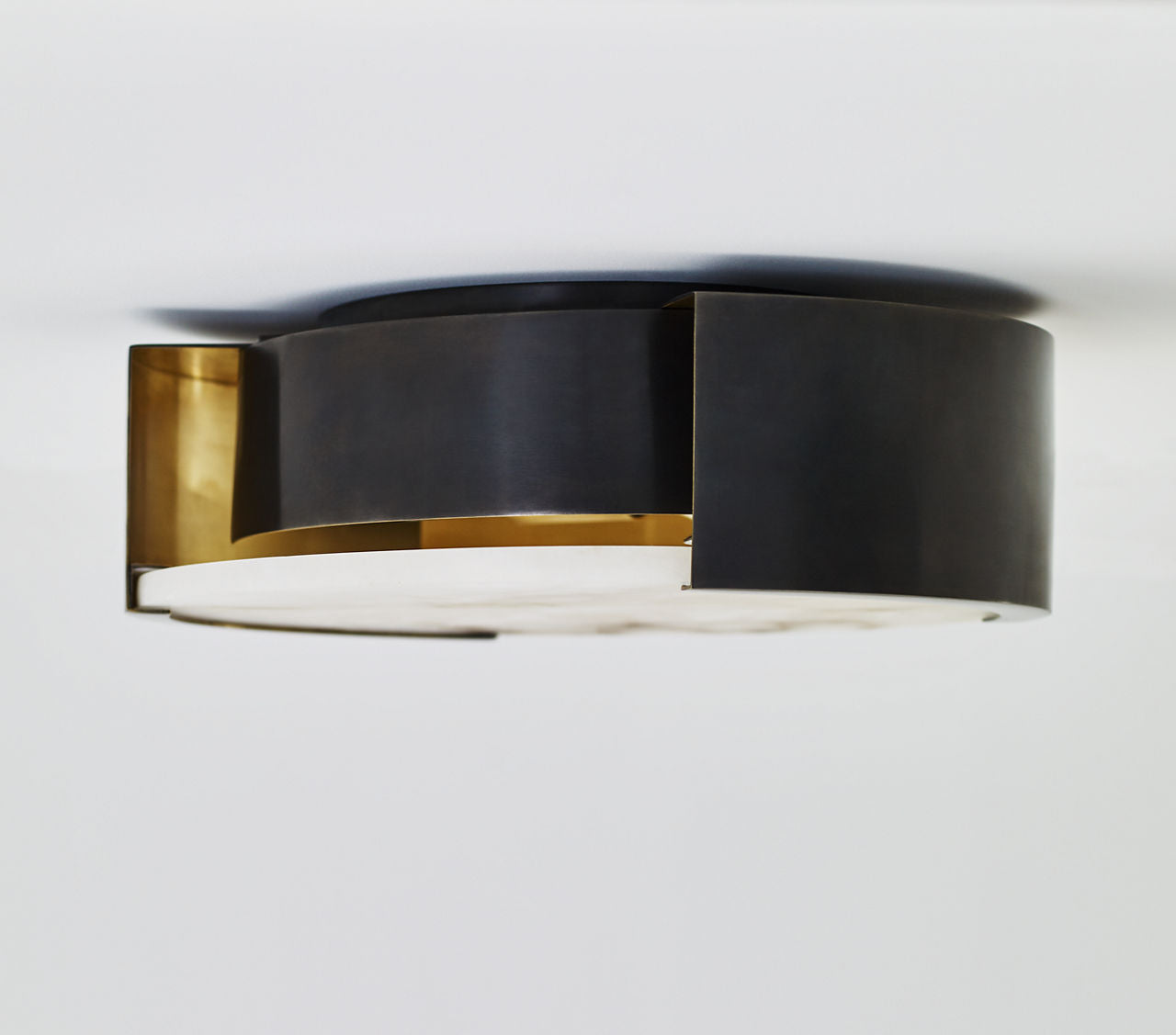 Melange Small Flush Mount | Bronze | Alabaster