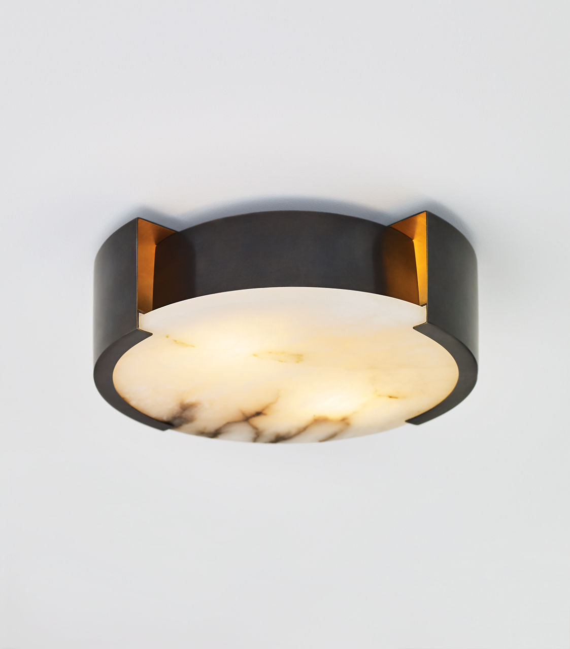 Melange Small Flush Mount | Bronze | Alabaster