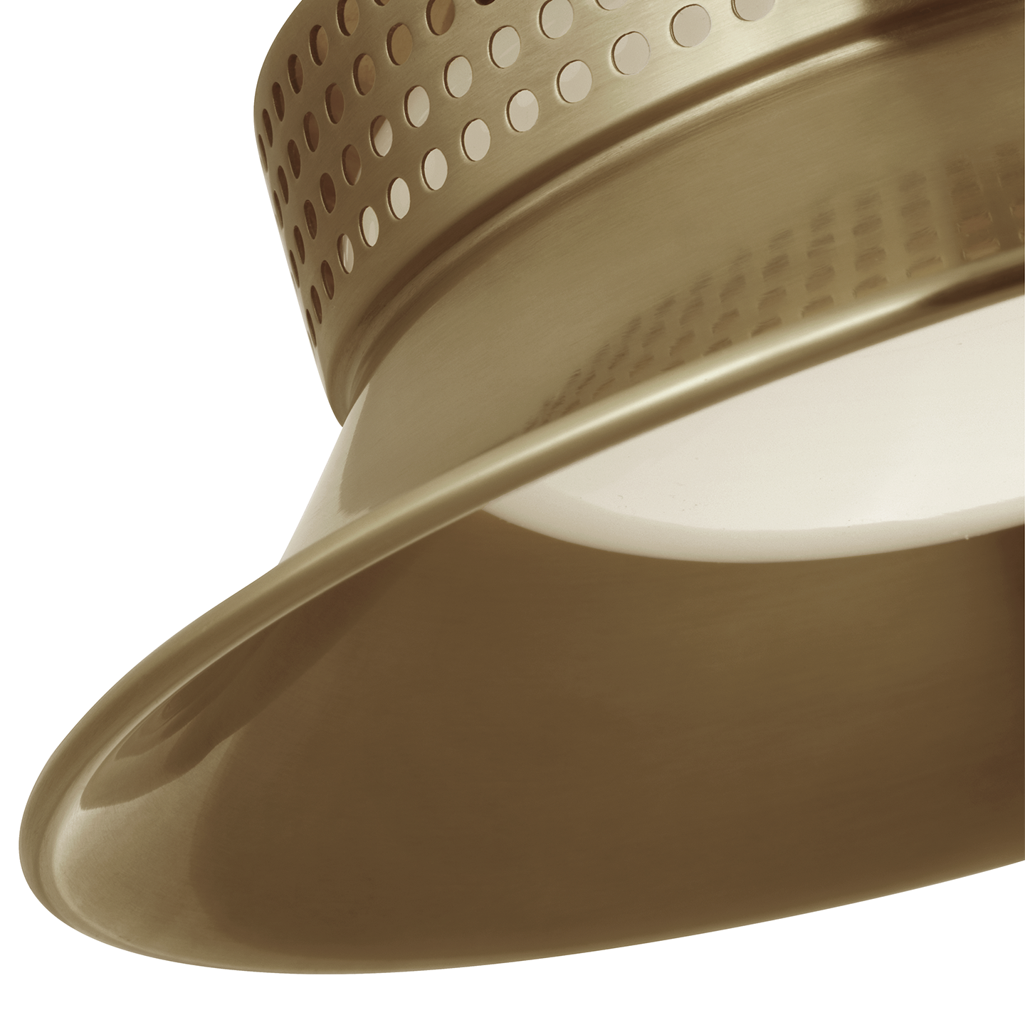 Precision 7" Flush Mount | Antique-Burnished Brass | White Glass