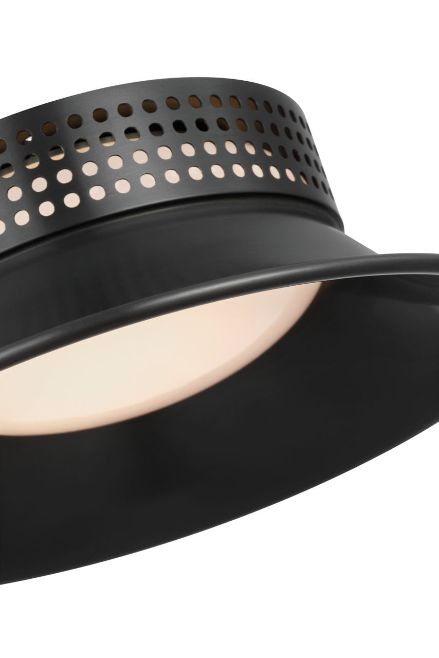 Precision 7" Flush Mount | Bronze | White Glass