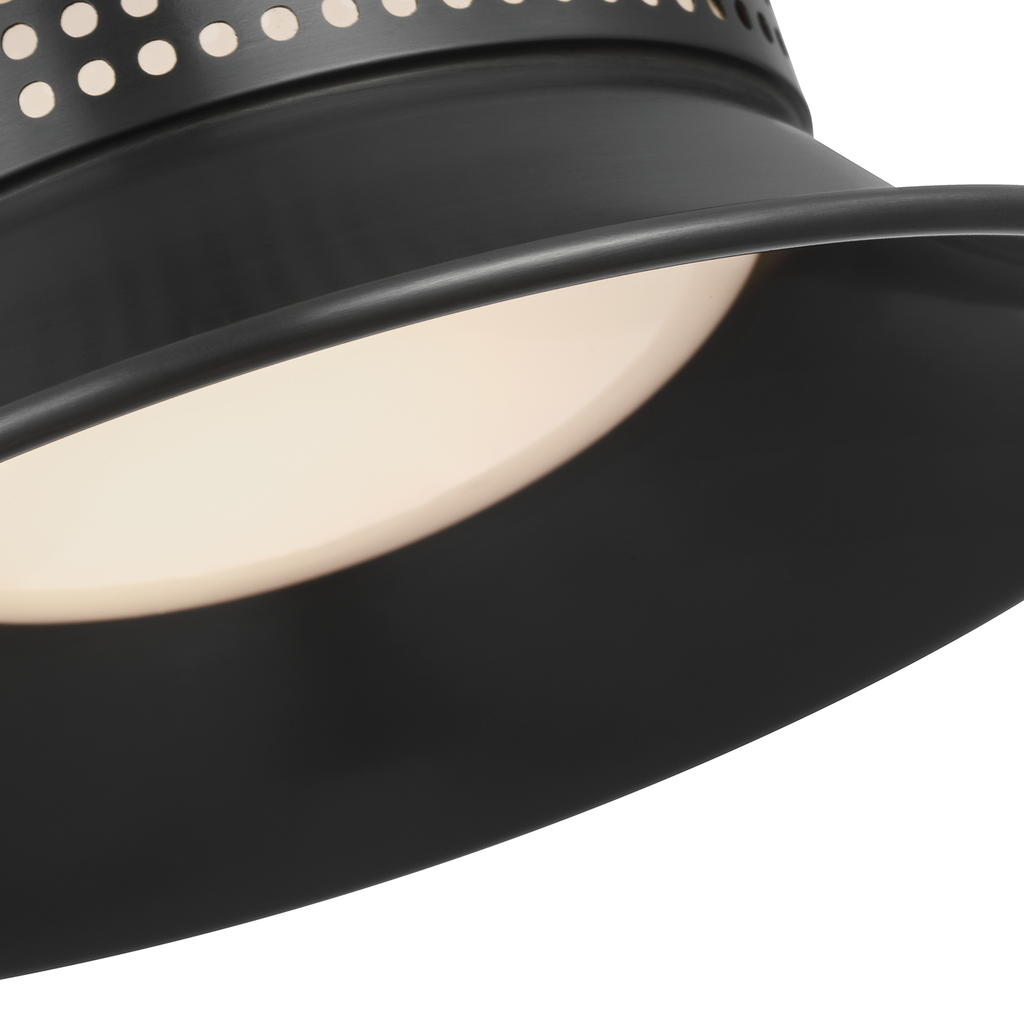 Precision 7" Flush Mount | Bronze | White Glass