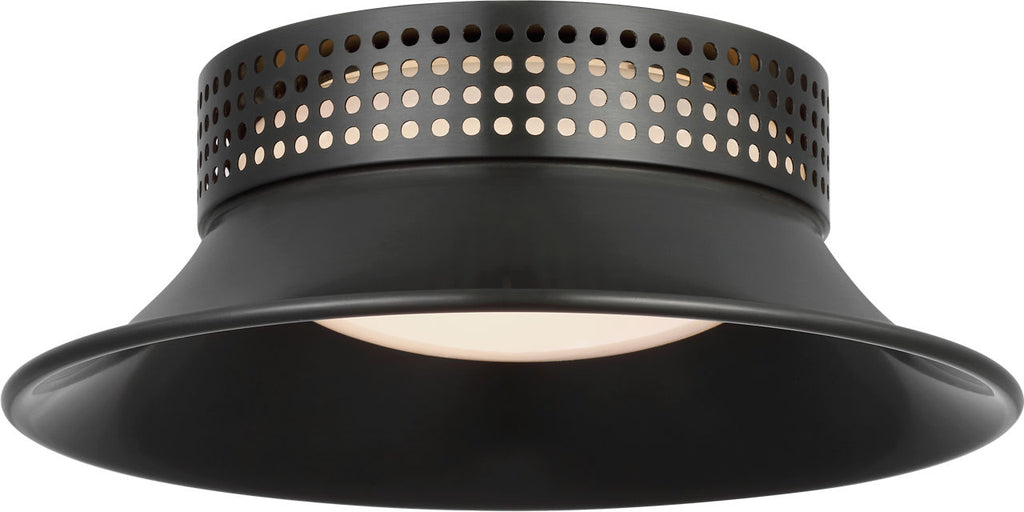 Precision 7" Flush Mount | Bronze | White Glass