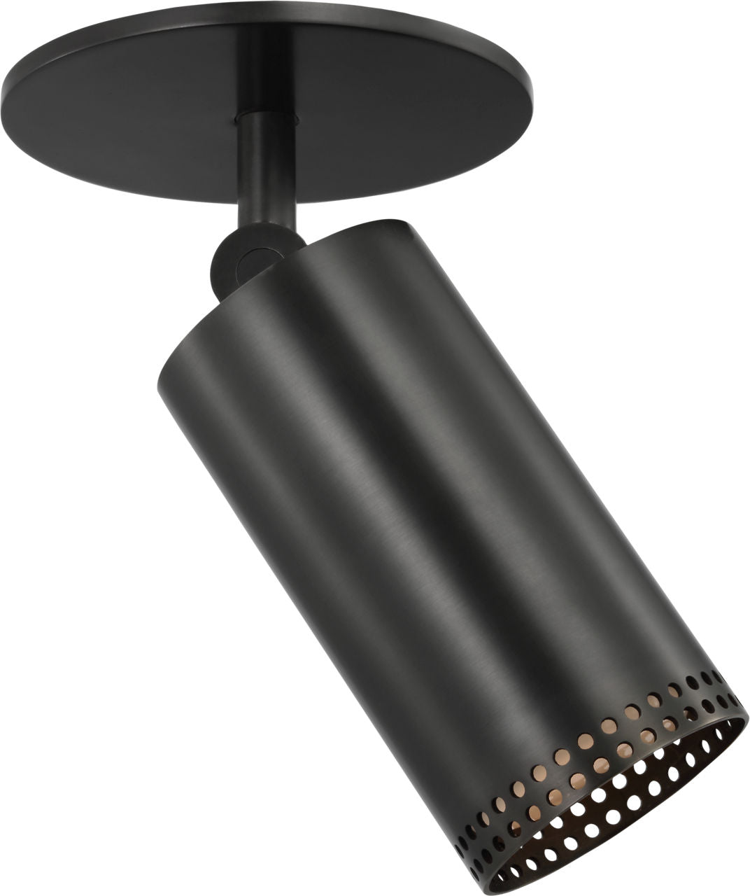 Precision 3" Directional Monopoint Flush Mount | Bronze | White Glass