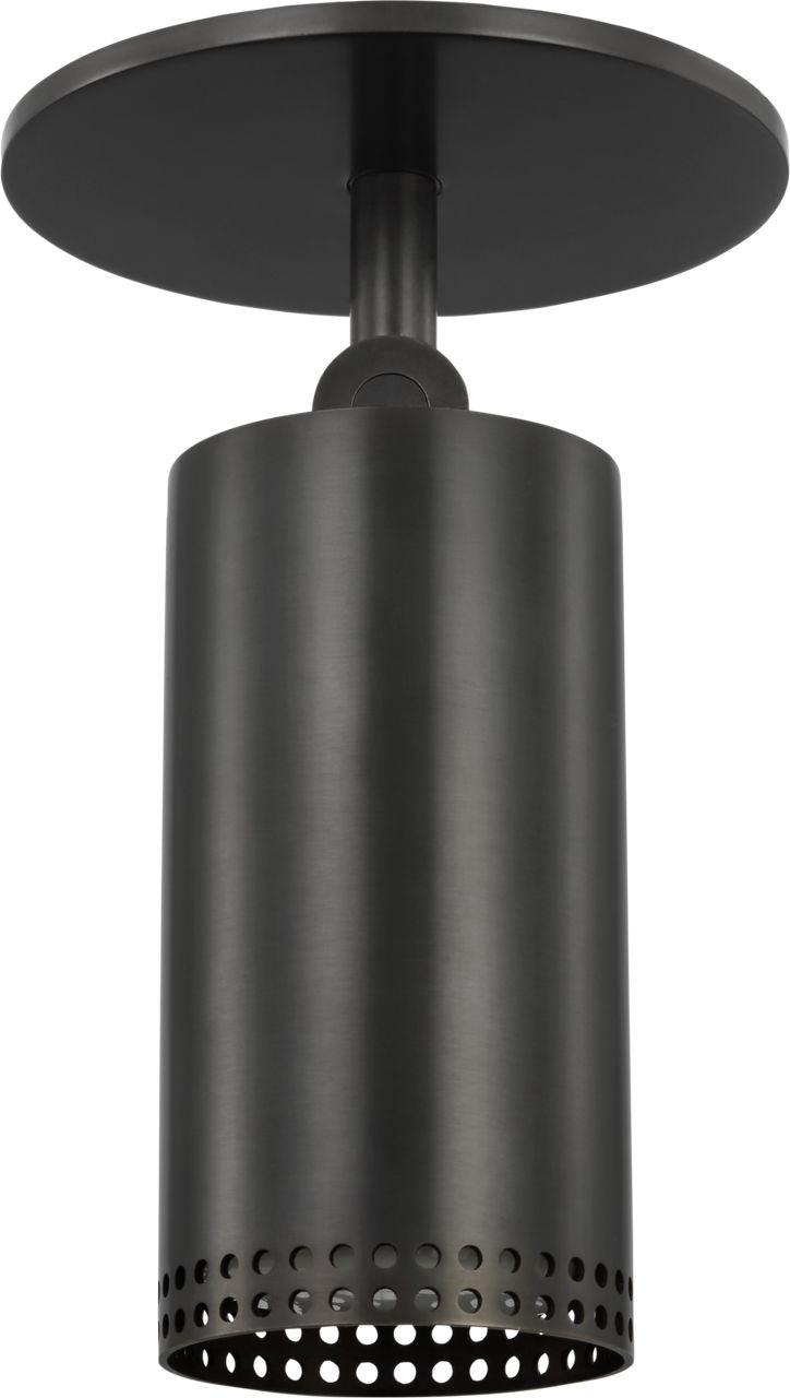 Precision 3" Directional Monopoint Flush Mount | Bronze | White Glass