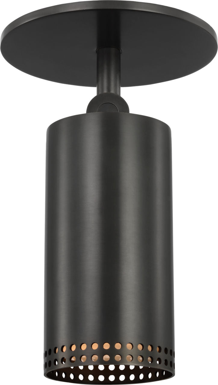 Precision 3" Directional Monopoint Flush Mount | Bronze | White Glass