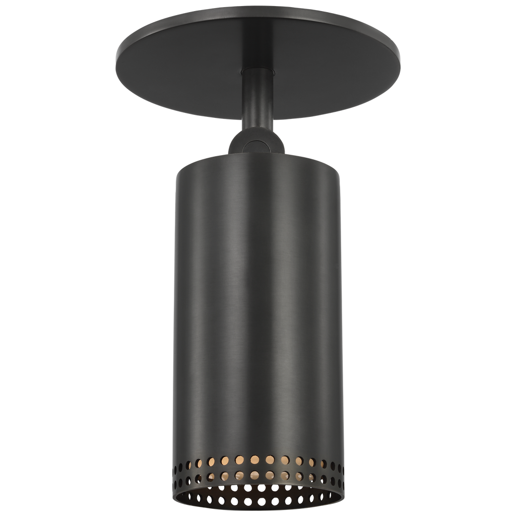 Precision 3" Directional Monopoint Flush Mount | Bronze | White Glass